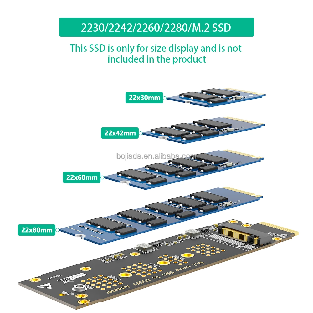 Factory Wholesale Ruler 1U GEN-Z EDSFF E1.S Interface to NGFF M.2 Key-M ...