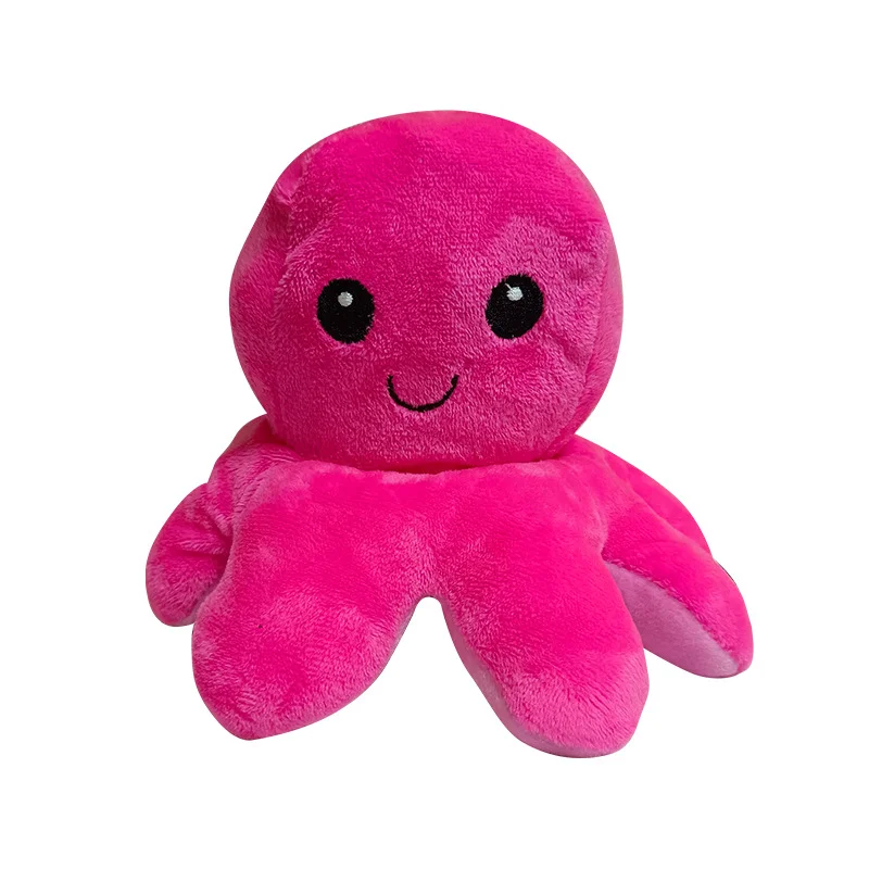 定制热销海卡通圣诞风格可爱心情章鱼可逆式八爪鱼长毛绒章鱼