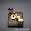 Gourd pendant (black and red beads with five emperor coins clasp)
