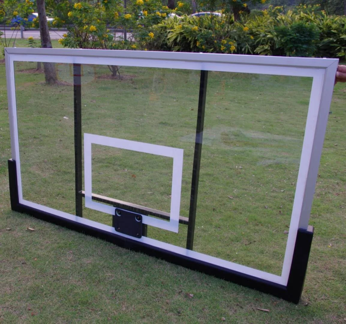 OEM Custom FIBA Standard Tempered Glass Basketball Backboard Replacement High Quality Court Equipment