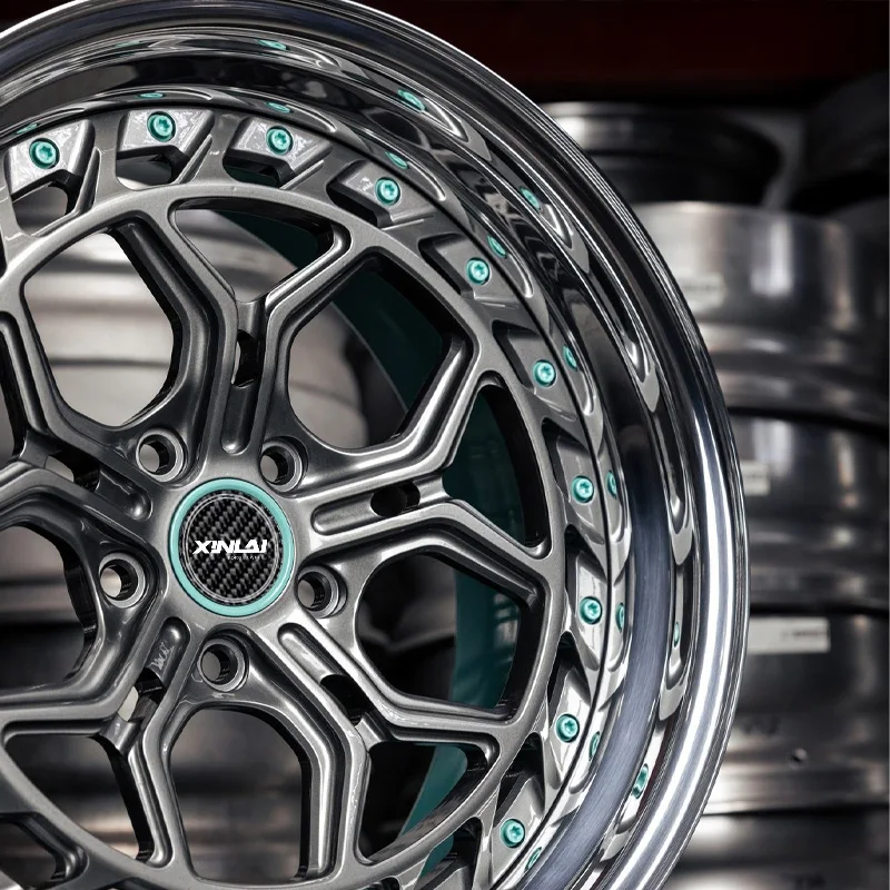 XINLAI Deep Concave 2-piece Forged Passenger Car Wheel 5x120 5x112 5x114.3 Beadlock Wheels 18 19 20 21 22 23 Inch Rims - Image 4