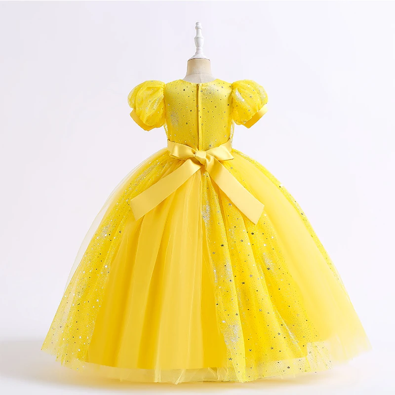 88406 эксклюзивная одежда для детей на день рождения роскошное кружевное длинное платье с цветами девочек свадьбу причастие