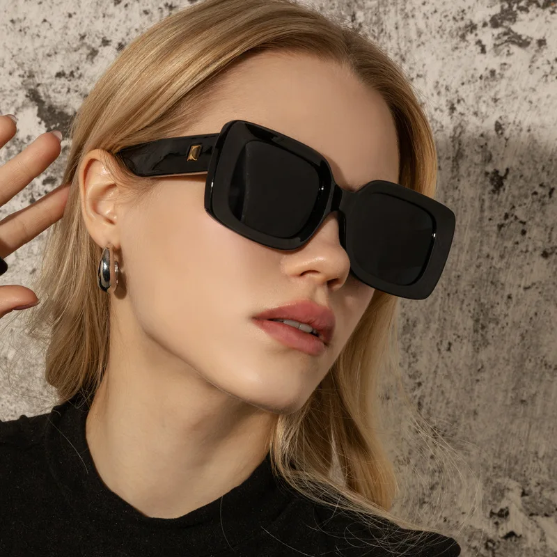 Women Vintage Oversize Square Sunglasses 2022 Fashion Outdoor