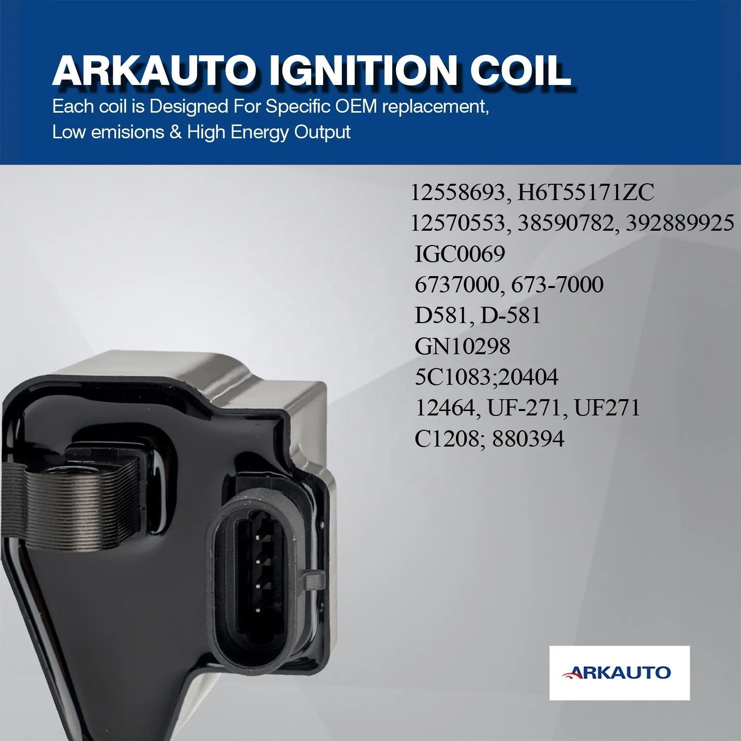 Square Ignition Coil Pack UF271 D581 For Chevy GMC Yukon 4.8L 5.3L 6.0L 8.1L - BSF