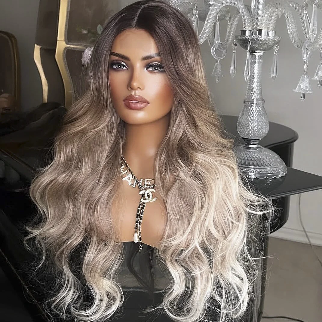 长款渐变色鲍勃发型