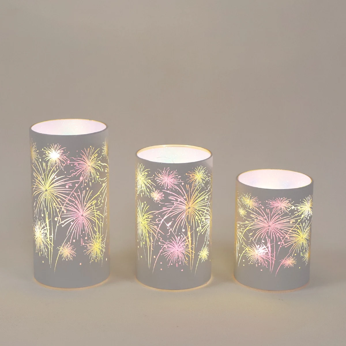 New Design Christmas Glass LED Flameless Candles With Twinkle String Lights Glass Tube Lamp Wedding Centerpieces factory