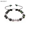 Green tiger eye silver