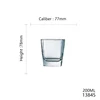 13845 Transparent 200ml STERLING tasse courte
