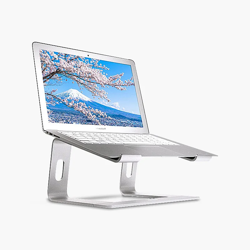 Amazon.com: Arae - Soporte para computadora portátil de aluminio ergonómico  ajustable, soporte para computadora portátil, soporte plegable para  computadora portátil de 7 ángulos, elevador antideslizante para portátil  compatible con laptops de 9