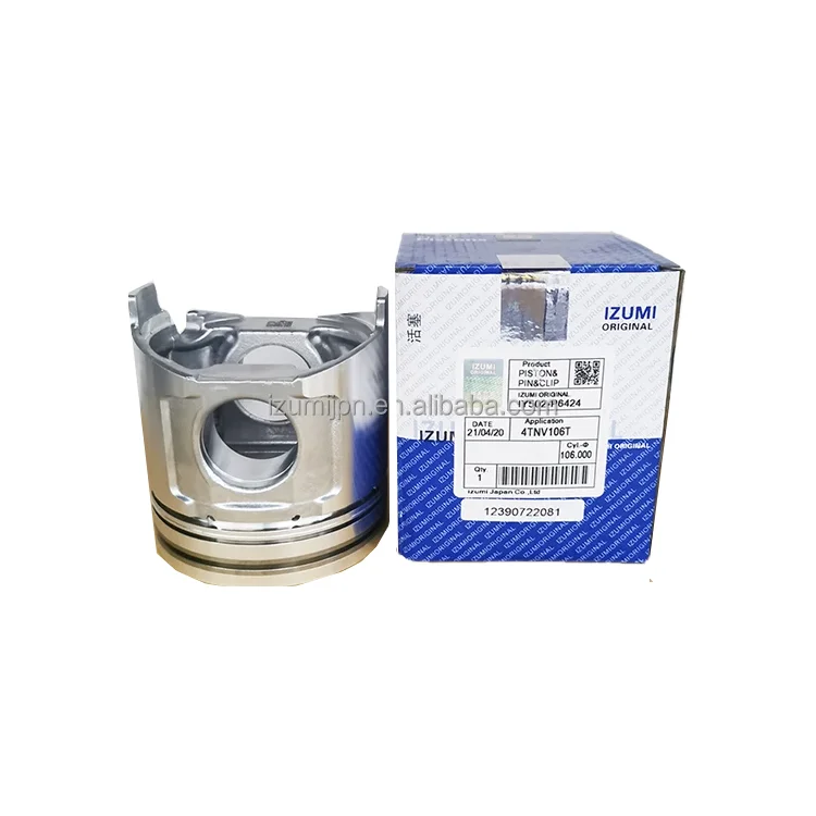 IZUMI ORIGINAL 4TNV106 4TNE106-1 4TNE106-2 Piston Diesel Engine Piston For YANMAR