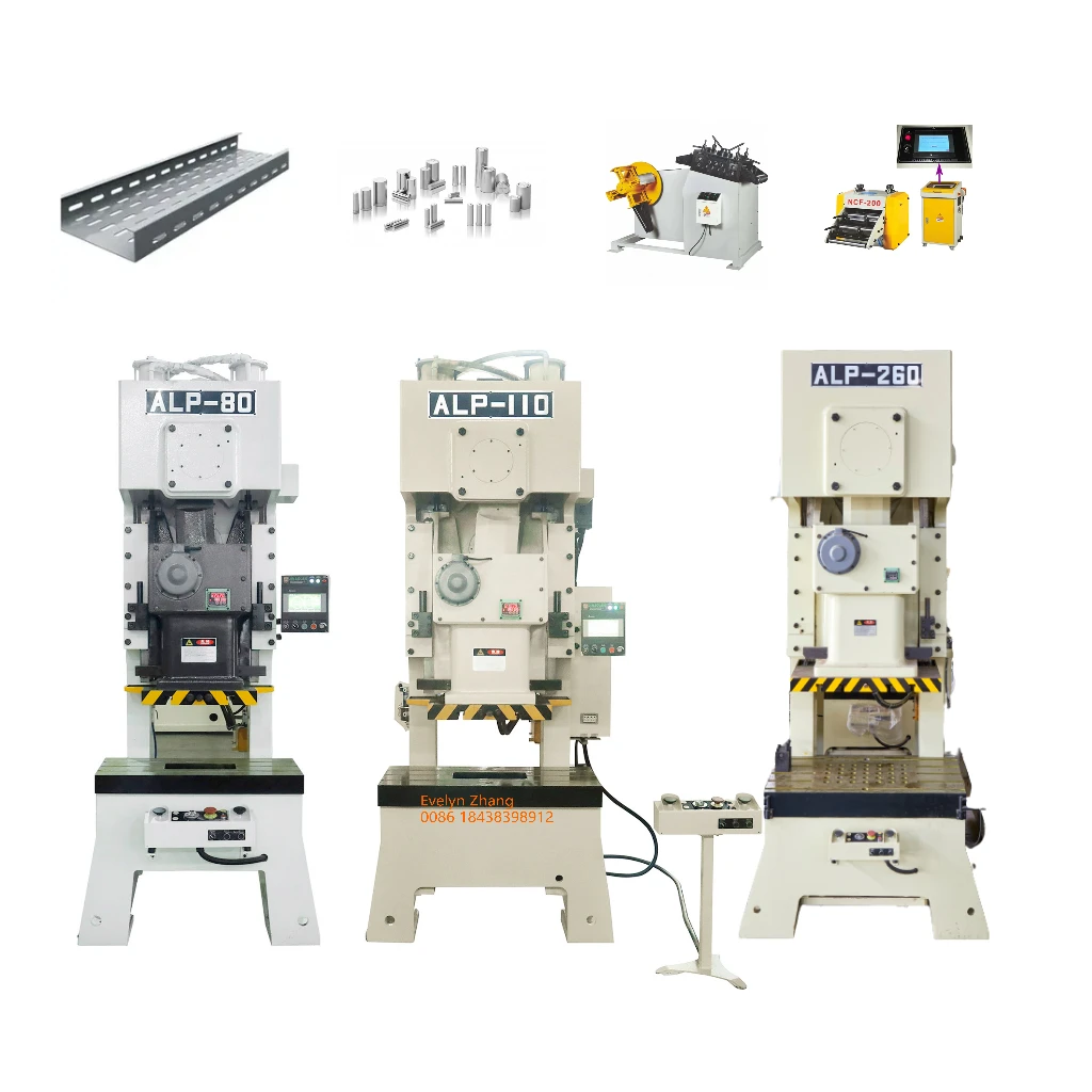 Cable Tray Manufacturing Machine Shelf Punching Machine 110 160 260 Ton Power Press