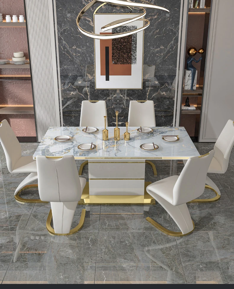 Nordic Modern Dining Room Furniture Table A Manger Complet 4 6 Seats