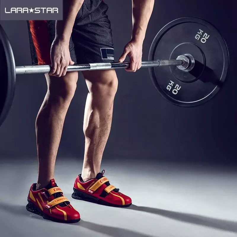 LS0080 Men's High Heel Sports Shoes Latest Chinese Style Designer High Heel  Weightlifting Shoes for Summer Exercise Squat