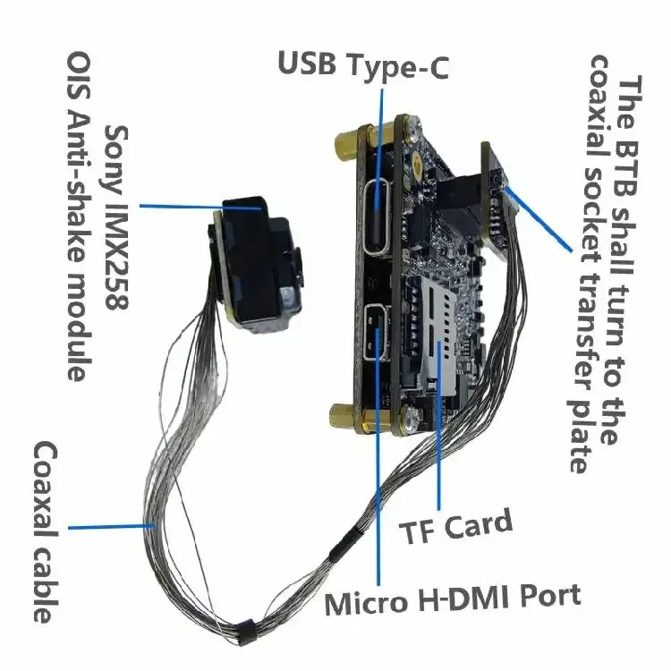 13MP IMX258 OIS Micro Camera Module Wearable Action Camera 4K 30FPS RTSP Wifi Wireless Streaming Smallest Surgical Camera