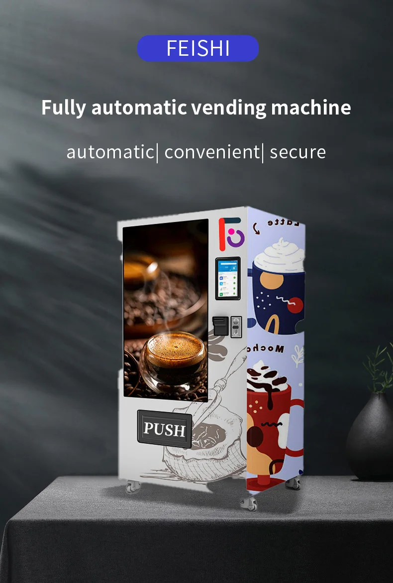 High Quality Modern Card Operated Coffee Dispenser Machine Vending With