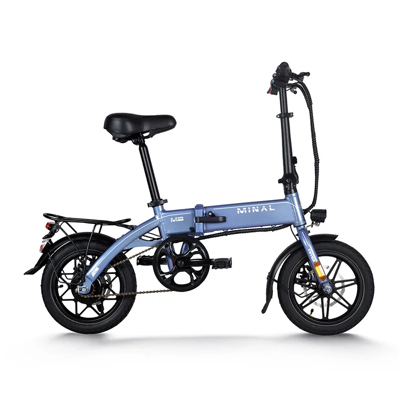 Electric Scooter Small Bicycle Aluminum Alloy Brushless 350W Folding Bike  with Built-in Lithium Battery and Fat Tire
