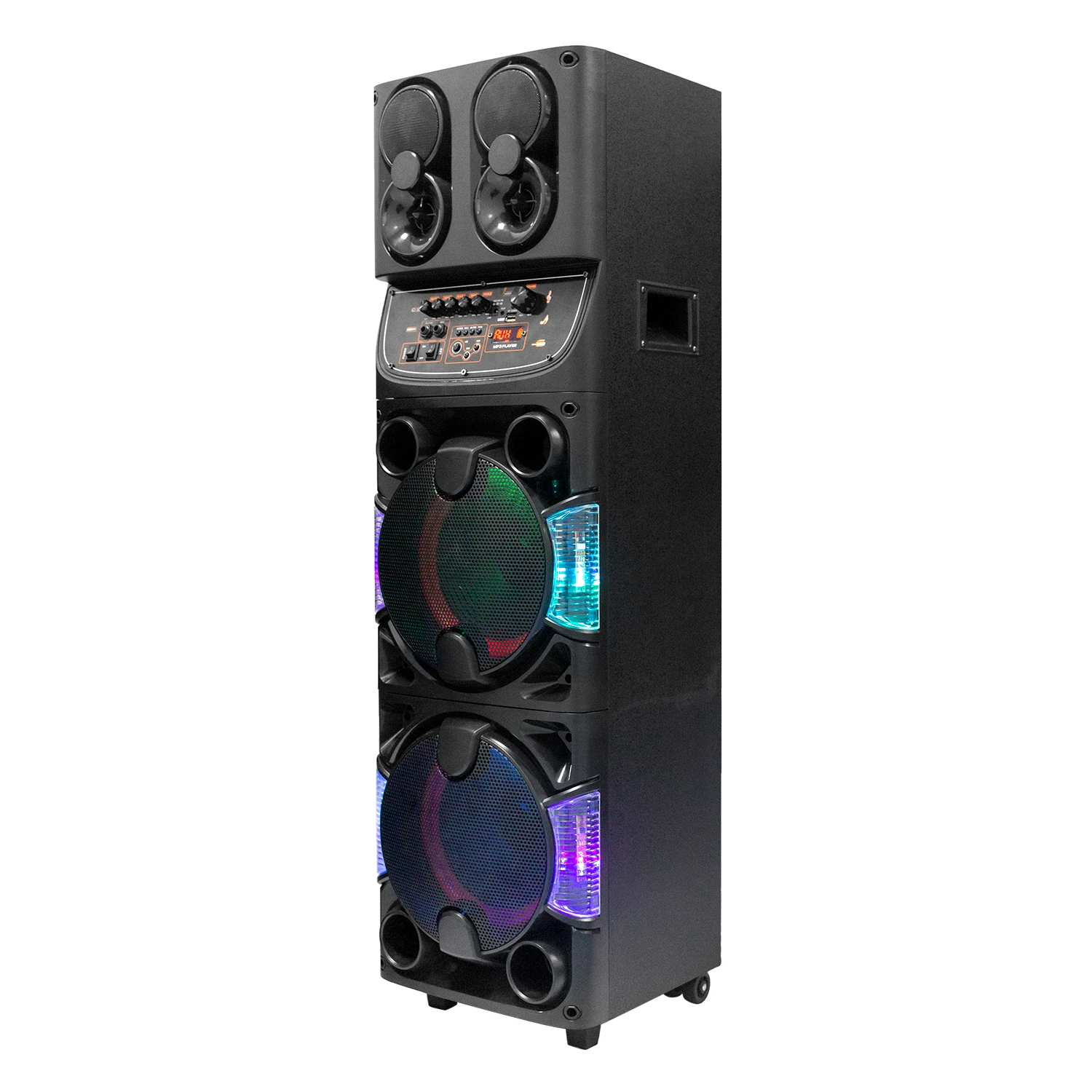 1000W Double 10 Inch Home Theatre Portable System Active Dj Speaker Box  with Tweeters