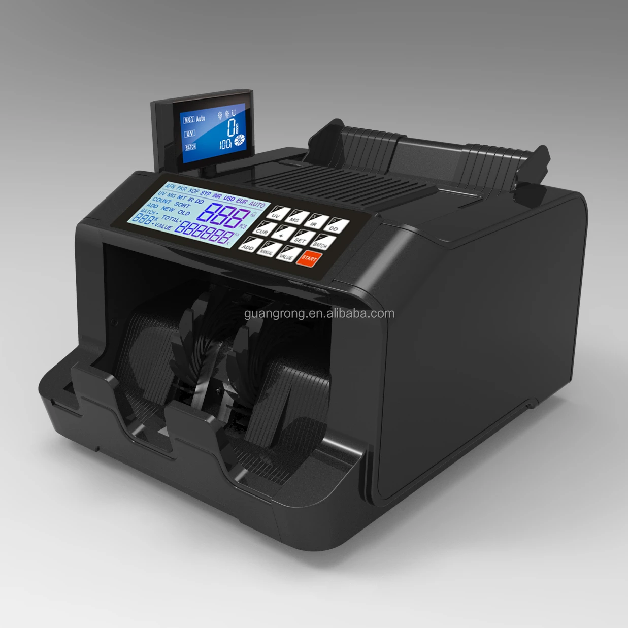 728D2 Automatic LCD Display Bill Counter Money Counting Machine