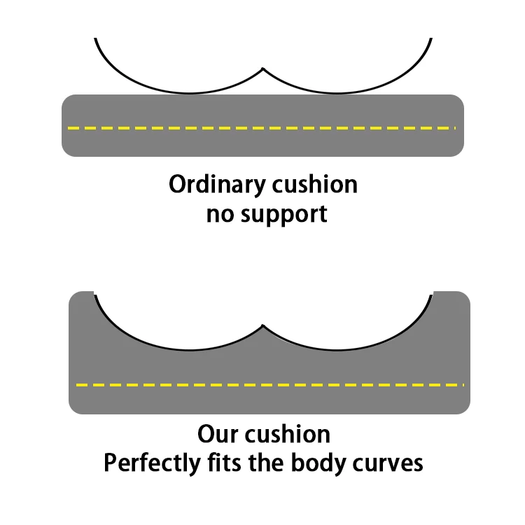 Ergonomic Office Car Seat Cushion Comfortable Orthopedic Memory Foam Zero Gravity Chair for Relief Lumbar Pillows Seat Cushions