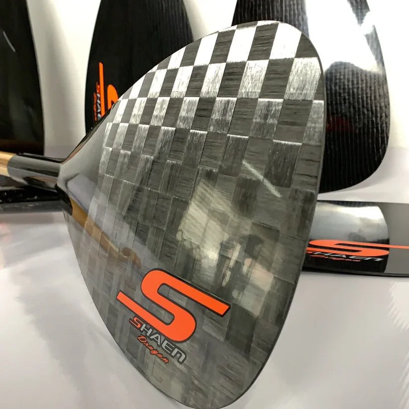 Shaen Wooden Bend Shaft Carbon Fiber 1 Piece Fixed Hybrid Paddle