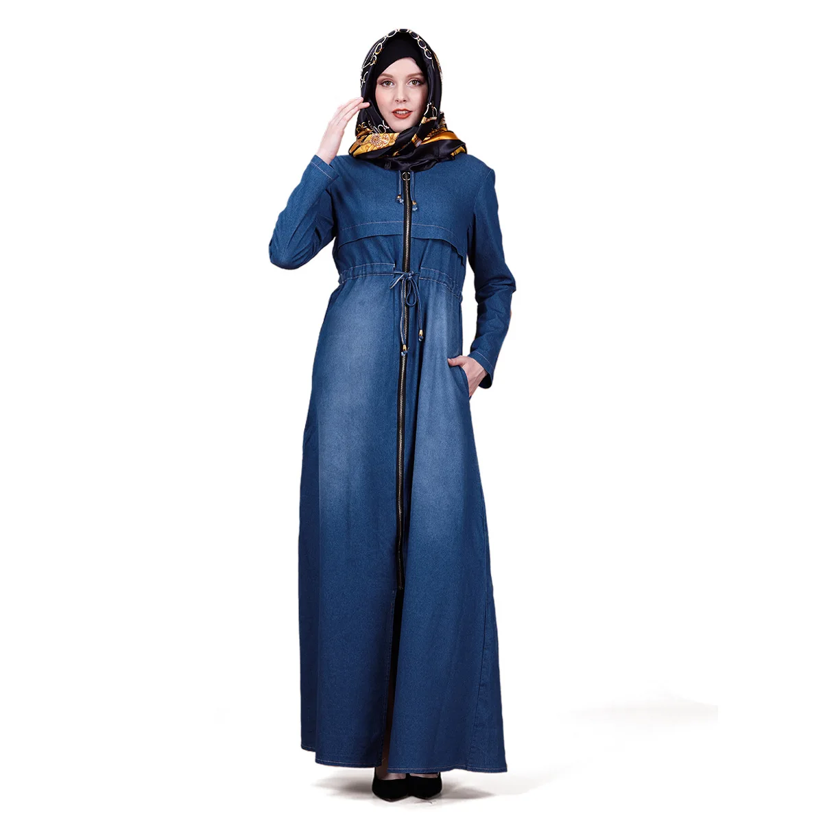 Hot Sale Islamic Clothing Latest Abaya Design Kaftan Muslim Denim Dress Ropa  Arabe Mujer - Buy Islamic Clothing,Abaya Muslim Dresses,Kaftan Product on  