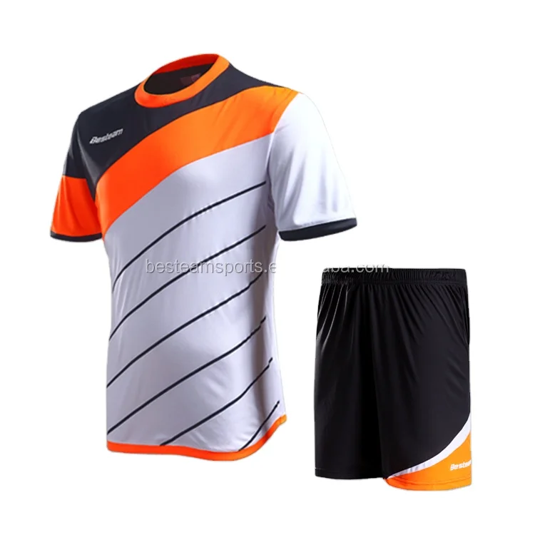 grano Broma solo Source Uniforme de fútbol naranja para adultos/niños, camiseta de fútbol  para equipo on m.alibaba.com