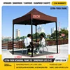 Telaio esagonale extra spesso 2x2 m, caffè