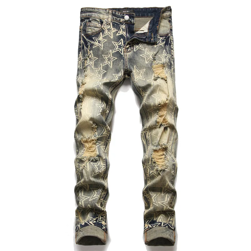 men's stacked cargo pants