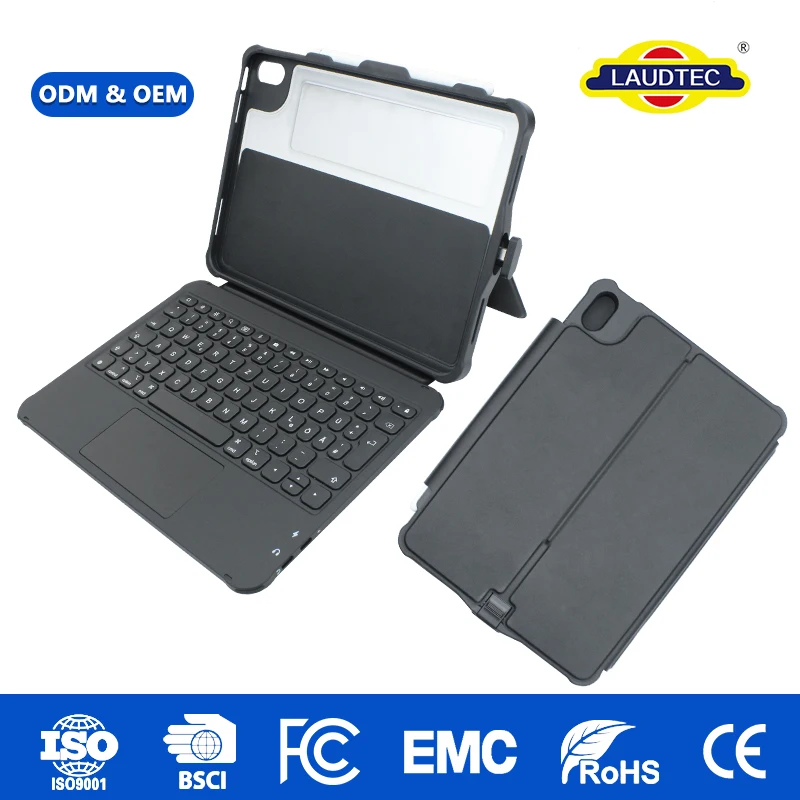 OEM Custom Logo Support Detachable Keyboard Folio Case with Scissor Keys for iPad A16,Multi-Angle Stand,CE/RoHS for Education