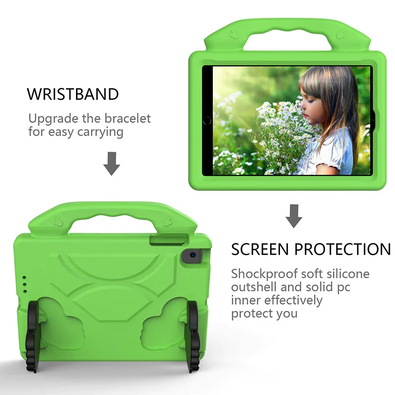 For iPad Mini 1 2 3 4 5 7.9 Inch Kids Tablet EVA Shockproof case with Finger Kickstand
