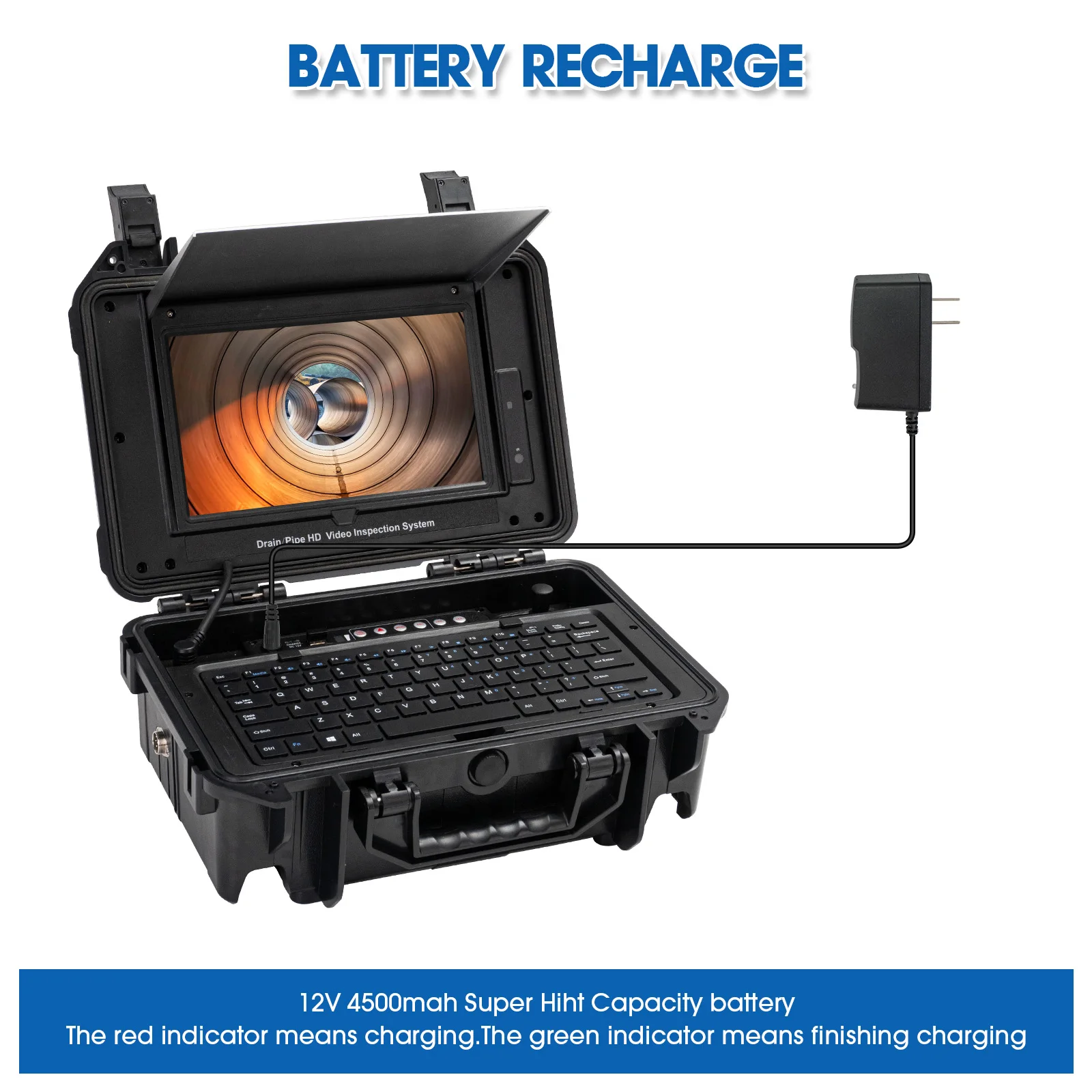 Sewer Camera Factory 10.1inch 1080P HD Screen with 360° Rotation Len Pipe Drain Video Inspection Camera with Meter Counter Waterproof 10- 200m Optional supplier