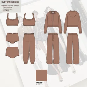 Custom Luxury Branded Top Quality Oversized Women's Pullover Hoodies Sweatshirts Tracksuits Streetwear