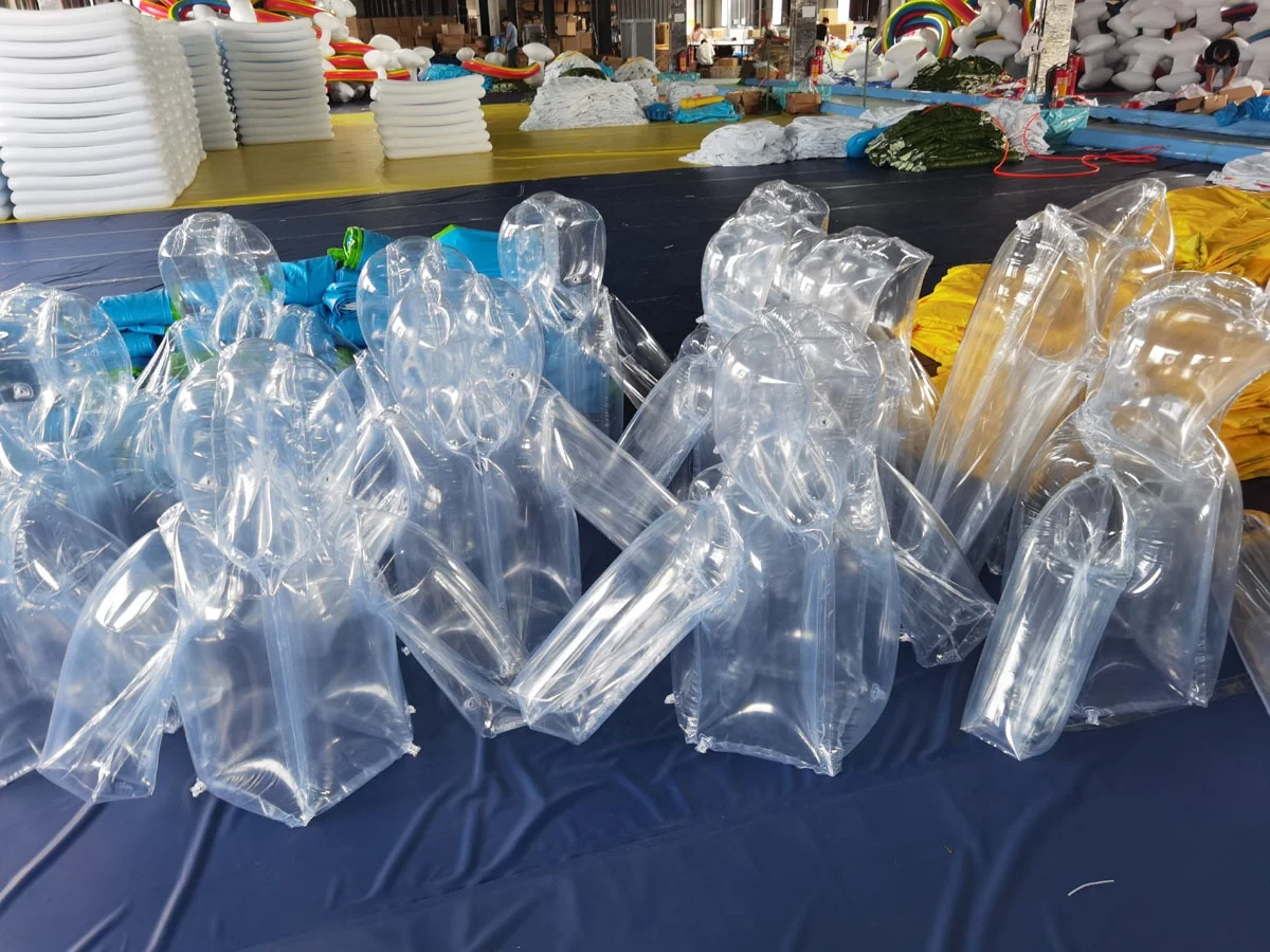 BeiLe Custom clear Inflatable Jacket and Pants with SPH for Promotion