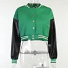 leather sleeve-green