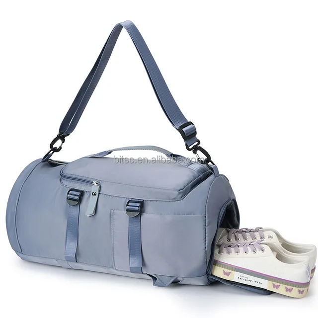 Sports Duffel Gym Bag with Wet Pocket for Men and Women Travel Carry-On Accessory for Yoga Small Gym Accessory