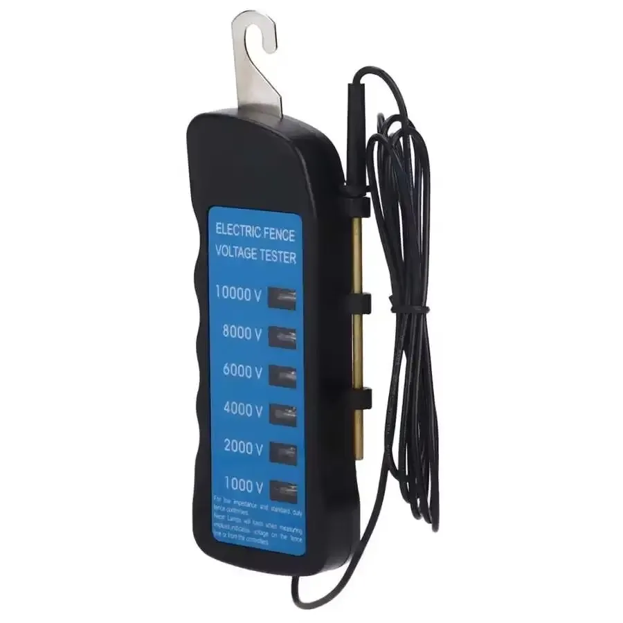 1000-10000V Electric Fence Tester With 6 Indicator Lights – Waterproof, Lightweight, For Metal Wire, Rope, Tape