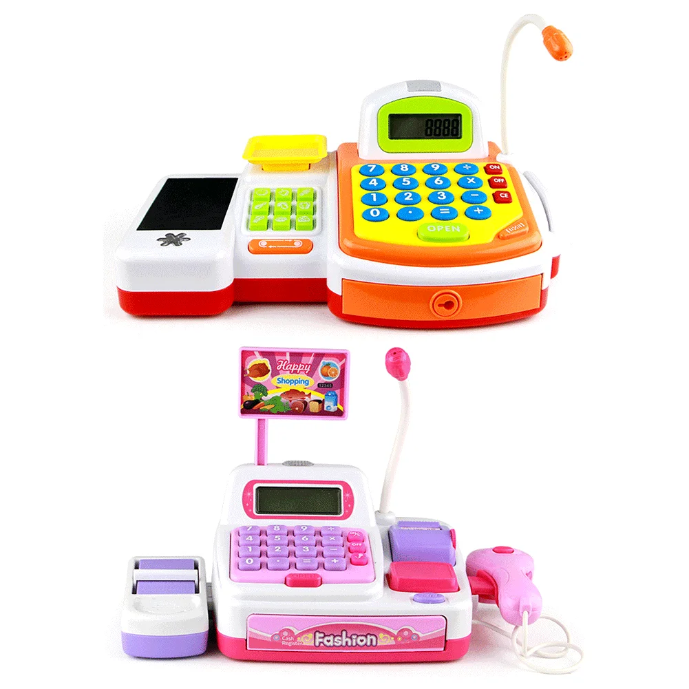 Детские Обучающие ресурсы для ролевых игр, детский супермаркет, кассовый аппарат, игрушка/
