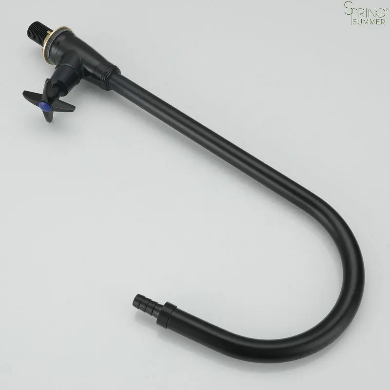 Single Laboratory Water Faucet Black Lab Sink Basin White Chrome Elbow Laboratory Taps