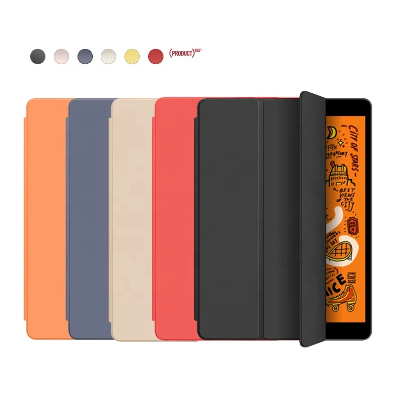 For iPad Back Cover Tablet Case 10.2 Inch Black Soft Silicone Shockproof for New PU Leather for Ipad 9th Generation 10.2