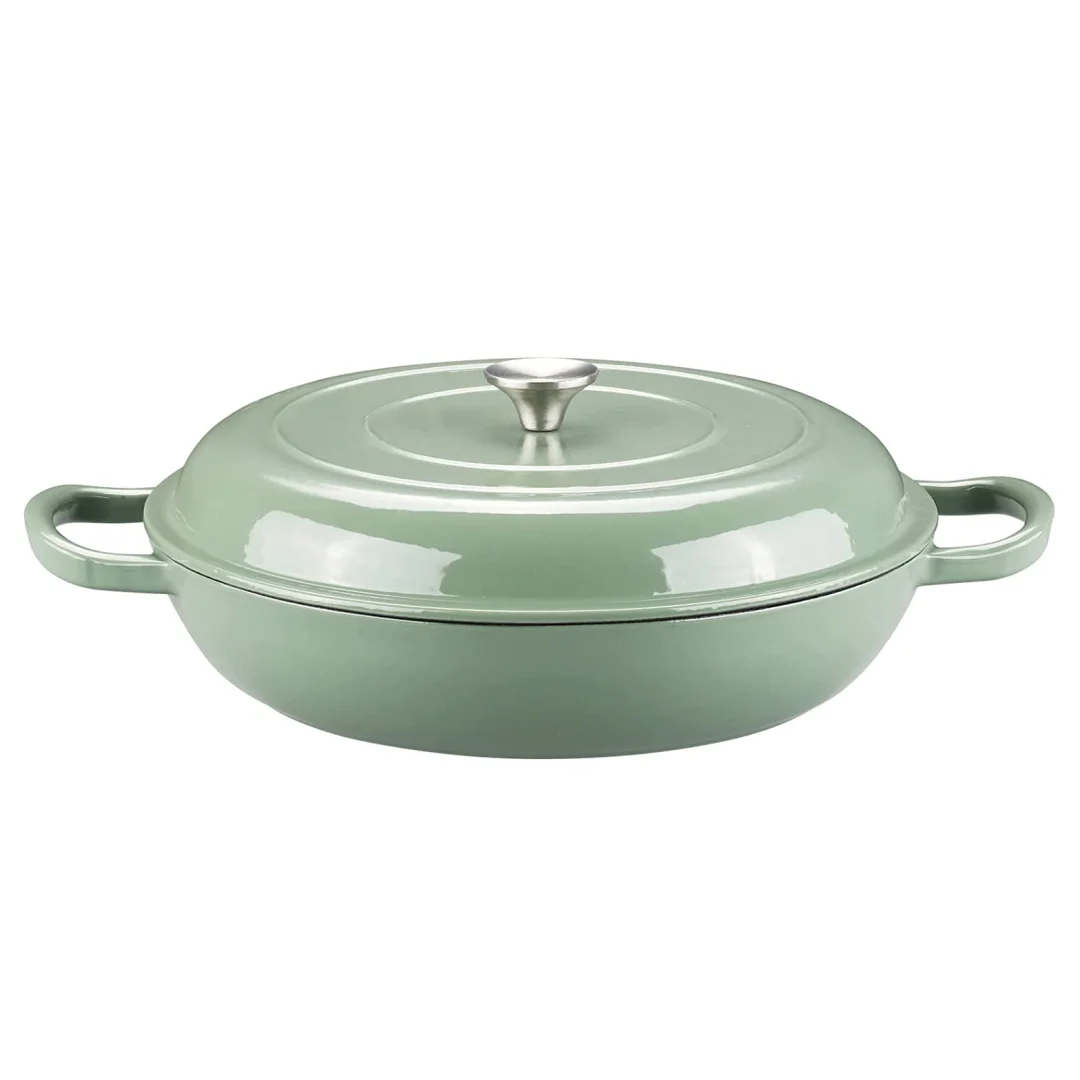 BSCI, LFGB, FDA Approved Enamel Cast Iron Casserole Pot Dutch Oven Braiser  - China Cast Iron Casserole Enamel Coating and Cast Iron Cookware price