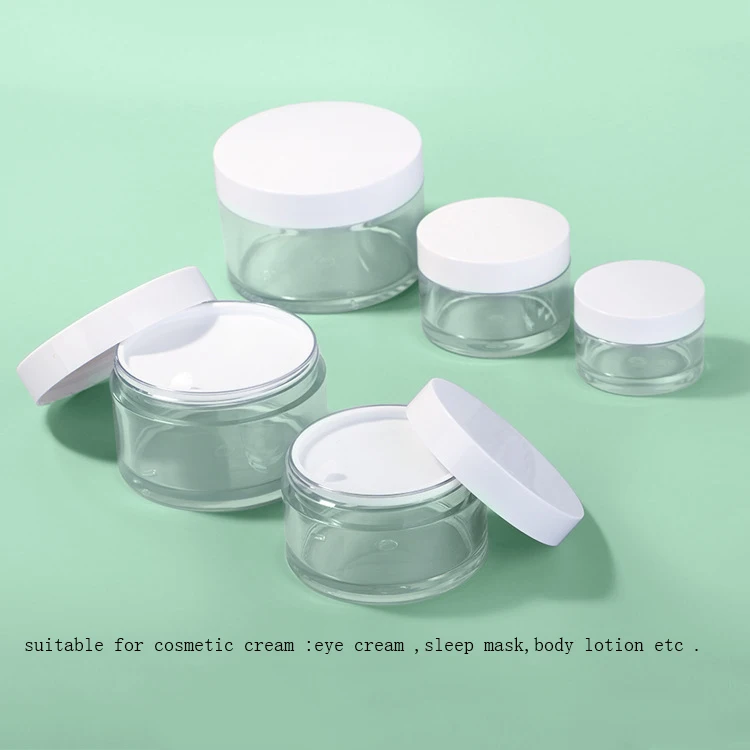 Hot Selling Pet Plastic Cream Bottle Wide Mouth Cream Sub-bottle 30/50ml Cosmetic Packaging Jar