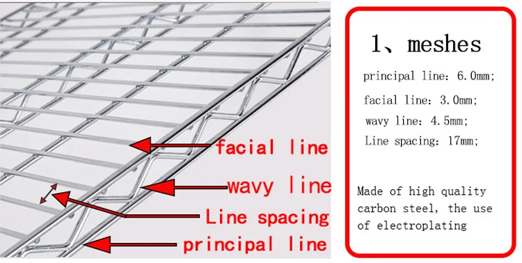 Wire Shelf Mesh Rack - Durable & Versatile Storage Solutions