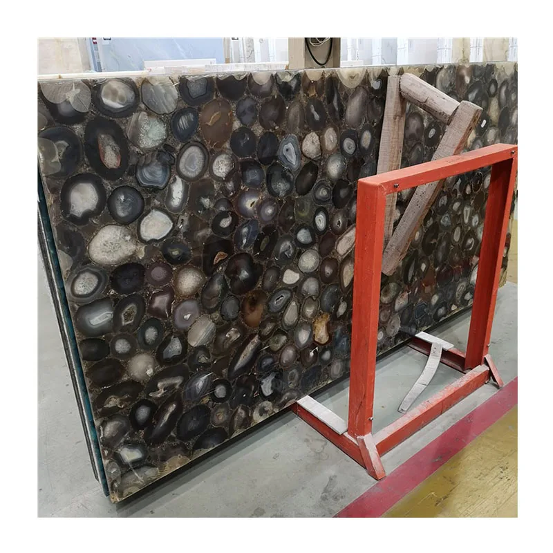 Grandes plaques en pierre d’agate