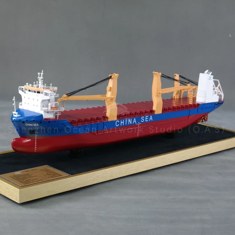 【L】Tilpasset 65 cm SEA Plastik Masselastskib Model Fabrikshåndværker Noveltys Gaveideer