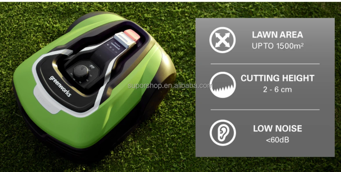 New Remote Control Robot Garden Battery Grass Cutter Machine Lawnmower 