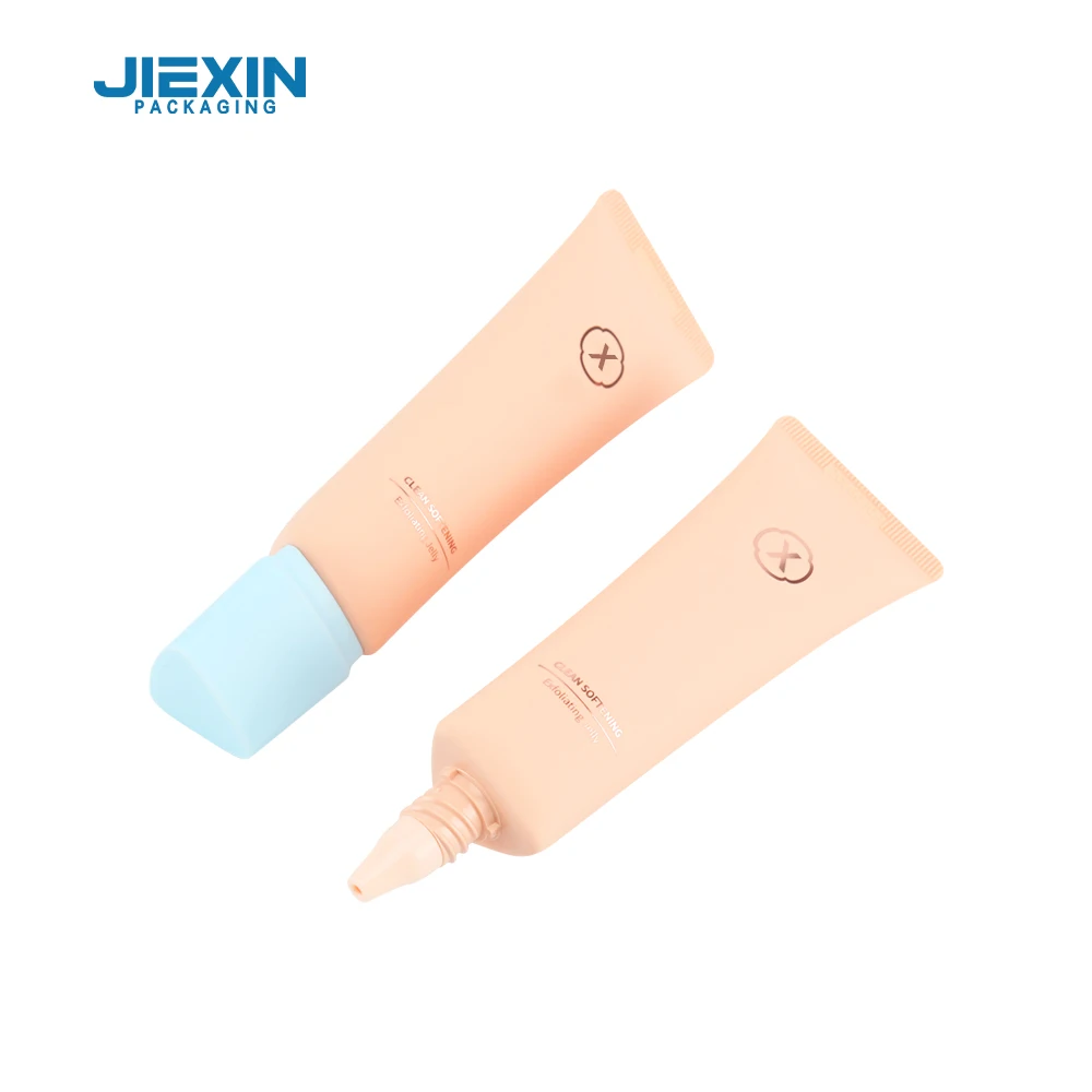 Custom Logo 40ml Soft Squeeze Tube with Triangular Screw Cap Plastic Packaging Liquid Foundation Hand Cream Cosmetic Products
