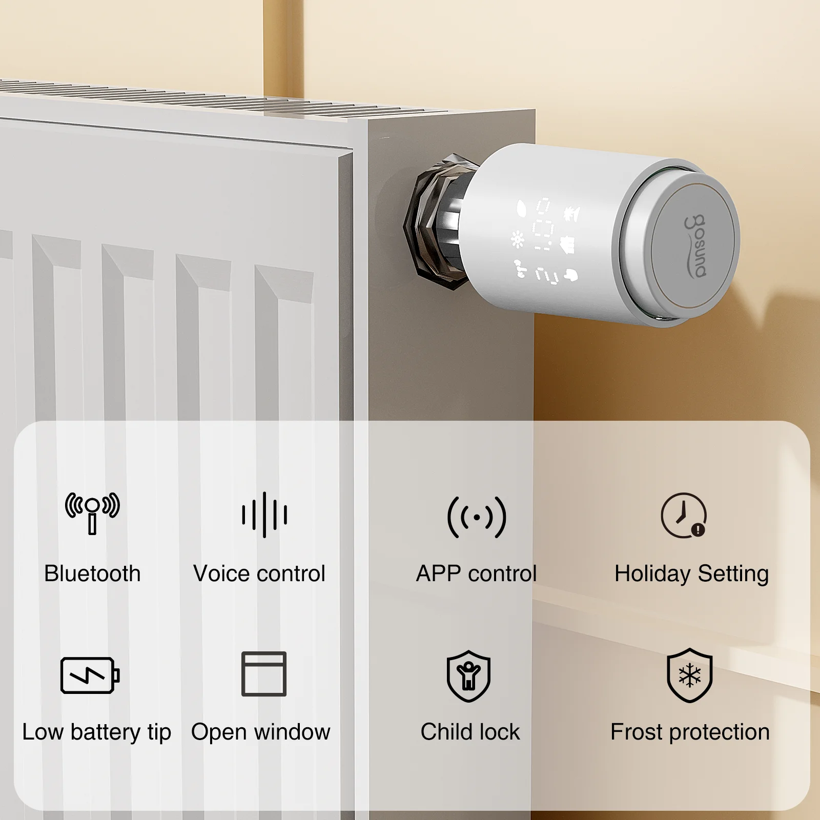 Gosund Tuya Smart Radiator Actuator Thermostat Trv Programmable Thermostatic Valve Wifi App