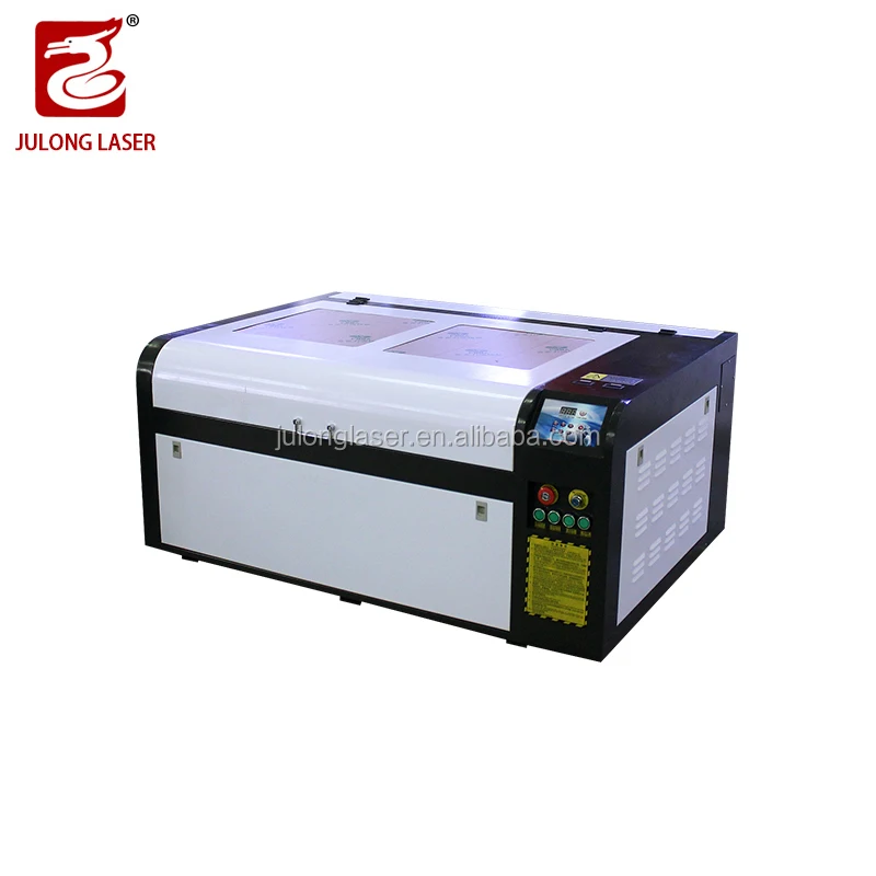 julong 600x900mm motorized up and down rotating table 100W laser engraving cutting machine hot sale in india