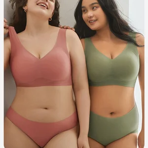 Brasier Para Mujer Seamless Bra 5XL Soft Support  Fashion Comfortable and Soft Seamless Plus Size Bra Big Cup for Women