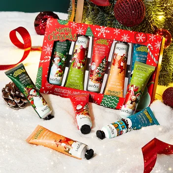 Christmas Gift Box Set Hand Cream Floral Moisturizing Skin Anti-Aging Easy to Absorb Customized Hand Cream Set Wholesale